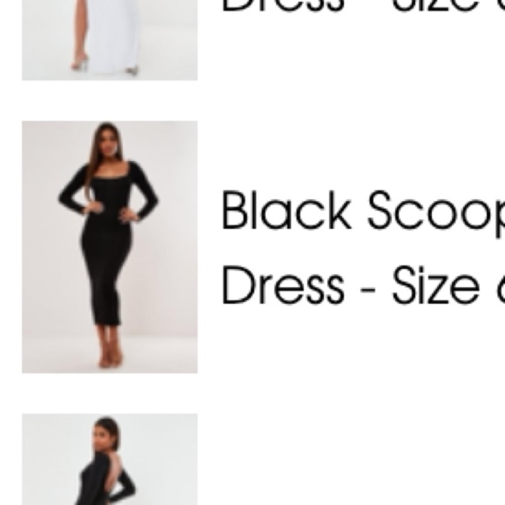 MISSGUIDED black semi off the shoulder dress